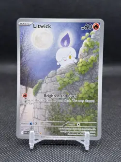 Litwick 101/086 Pokemon TCG SV White Flare Illustration Rare Card - Image 1