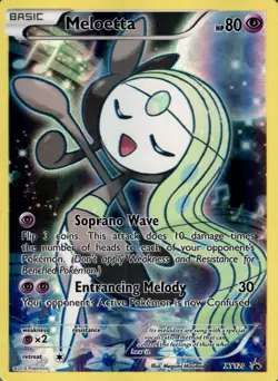 Meloetta XY120 Holo Promo XY Promo Pokemon Near Mint - Image 1