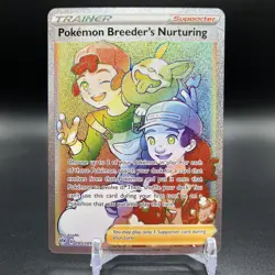 Pokemon Breeder's Nurturing 195/189 Rainbow Rare Darkness Ablaze Near Mint - Image 1