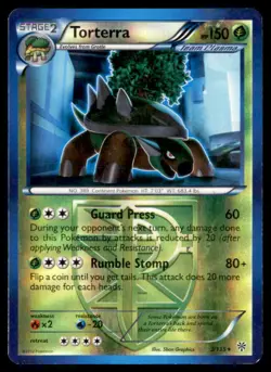 Pokemon Torterra Plasma Storm 3/135 Reverse Holo - Image 1