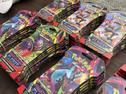 Lot Of 100 Pokemon Mega Evolution Phantasmal Flames Sleeved Booster Packs - Image 3