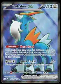Cobalion ex 103/086 Ultra Rare Chaos Rising Pokemon Holo Near Mint - Image 1