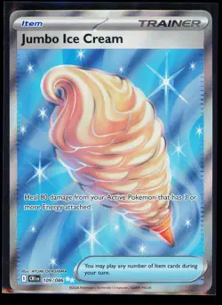 Pokemon Chaos Rising Jumbo Ice Cream 109/086 Ultra Rare Holo NM - Image 1