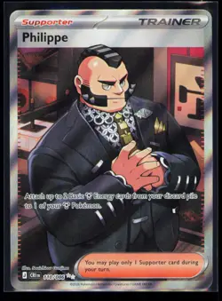 Pokemon Chaos Rising Philippe 110/086 Holo Ultra Rare NM - Image 1