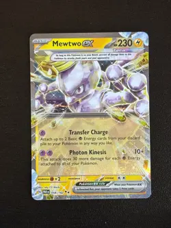Mewtwo ex 058/182 Double Rare Paradox Rift Pokemon Holo Near Mint - Image 1
