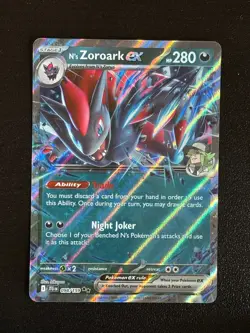 N's Zoroark ex 098/159 Double Rare Journey Together Pokemon Holo Near Mint - Image 1