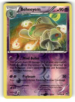 Beheeyem 74/162 Uncommon BREAKthrough Reverse Holo Pokemon Lightly Played - Image 1