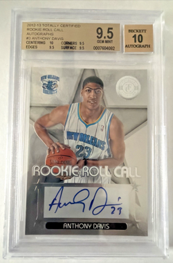 Anthony Davis 2012-13 Totally Certified Rookie Roll Call Auto BGS 9.5 10 Auto - Image 1