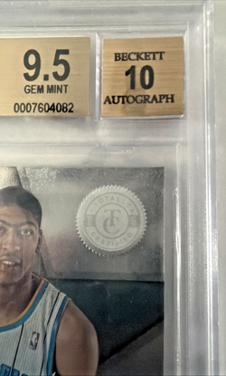 Anthony Davis 2012-13 Totally Certified Rookie Roll Call Auto BGS 9.5 10 Auto - Image 3