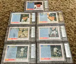 1991 Score Mickey Mantle Complete BGS Graded 7 Card Yankees Set NonAuto Baseball - Image 2