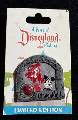 Disney A Piece of Disneyland History LE pin Pirates of the Caribbean Redd Mickey - Image 1