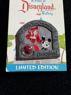 Disney A Piece of Disneyland History LE pin Pirates of the Caribbean Redd Mickey - Image 2