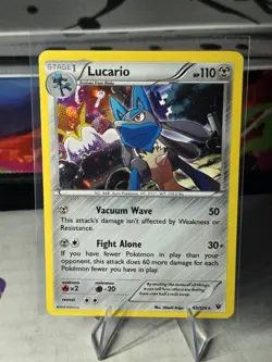 Lucario 63/124 XY Fates Collide 2016 Holo Rare Pokemon TCG Card - Image 1