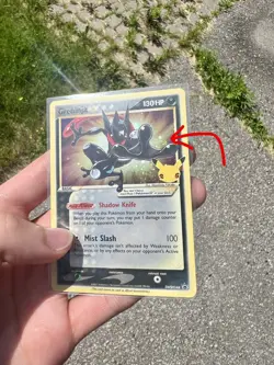 NM SWIRL HEAVY HOLO BLEED ERROR 🌀 Greninja Gold Star SWSH144 Promo Pokemon Card - Image 1
