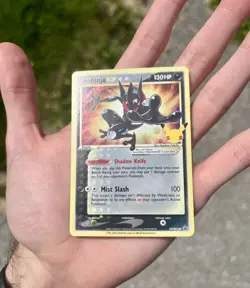 NM SWIRL HEAVY HOLO BLEED ERROR 🌀 Greninja Gold Star SWSH144 Promo Pokemon Card - Image 3