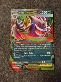 Pokemon TCG Mega Gengar EX 073 Black Star Promo Mega Moonlit Tin Promo Card NM - Image 1
