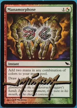 Manamorphose Shadowmoor PLD Red Green Common SIGNED CARD (521291) ABUGames - Image 1