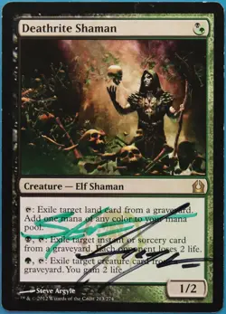 Deathrite Shaman Return to Ravnica PLD Rare SIGNED CARD (521354) ABUGames - Image 1