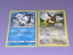 BAB Pokemon Card Eevee & Vulpix Set - Image 1