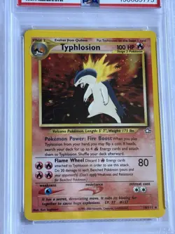 Typhlosion Holo Base Set Pokemon PSA 2.5 RARE Neo Genesis no Other card Like it - Image 1