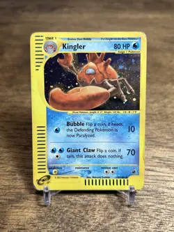 Kingler 15/165 Expedition Base Set Holo Pokemon Card TCG English HP - Image 1