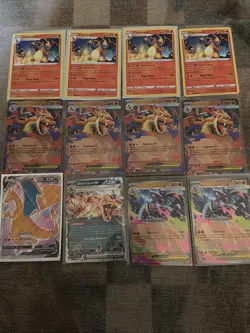 Pokemon TCG Charizard Lot Of 12 Cards - Image 1