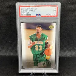 LeBRON JAMES 2003-04 Upper Deck Box Set #6 Head of the Class PSA 7 - Image 1