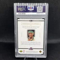LeBRON JAMES 2003-04 Upper Deck Box Set #6 Head of the Class PSA 7 - Image 3