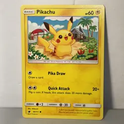 Pokemon Pikachu Lot of 7 Common/Uncommon - Conditions LP-MP - Image 2