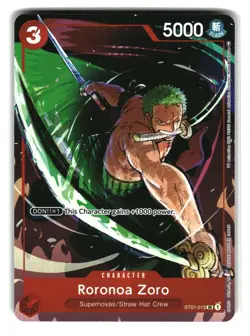 Roronoa Zoro ST01-013 SR Gift Box Collection One Piece Card - Image 1