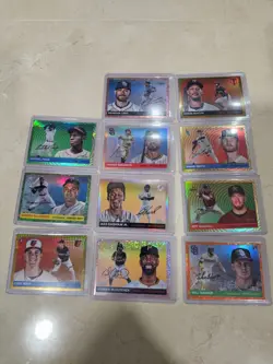 2025 Topps Chrome Platinum Lot of 149 Inserts/Prisms/Numbered/Autos - Image 3