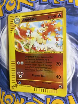 RAPIDASH 26/165 - REVERSE HOLO RARE - EXPEDITION - POKEMON CARD - LP - Image 3
