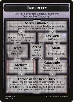 Undercity Token 10x - Colorless - Same Art - CLB Baldur's Gate - MTG Magic NM - Image 1