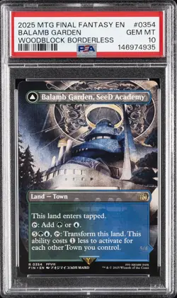 MTG FINAL FANTASY BALAMB GARDEN, AIRBORNE/BALAMB GARDEN, SEED ACADEMY PSA 10 - Image 1