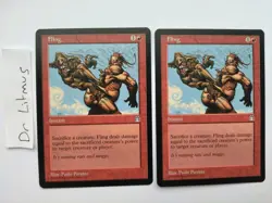 2x Fling Stronghold MTG Great Condition - Image 1