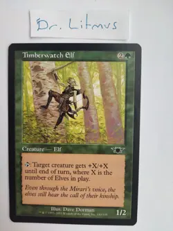1x Timberwatch Elf Legions MTG Great Condition - Image 1