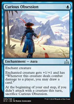 MTG CURIOUS OBSESSION EXC - CURIOSA OSSESSIONE - RIX - MAGIC - Image 1
