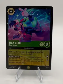 Disney Lorcana - Max Goof - Chart Topper Legendary 77/204 - Fabled - Image 1