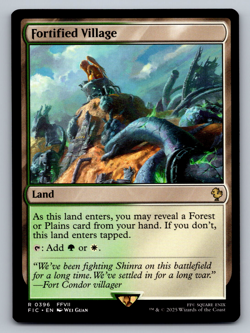 Fortified Village R 0396 Regular - Final Fantasy MTG Magic The Gathering - Image 1