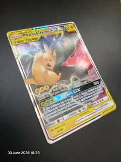 Pokemon Pikachu & Zekrom GX 33/181 SM-Team Up Ultra Rare Holo Tag Team GX NM - Image 2
