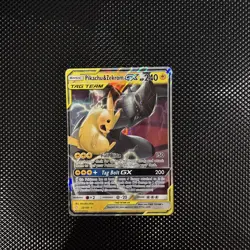 HOT Pokemon Pikachu & Zekrom GX 33/181 SM-Team Up Ultra Rare Holo Tag Team GX NM - Image 1