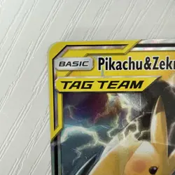 NM+ Pikachu & Zekrom GX ULTRA RARE 33/181 SM Tag Team Up Pokemon TCG Holo Foil - Image 2