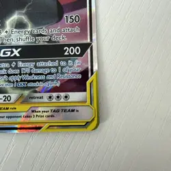 NM+ Pikachu & Zekrom GX ULTRA RARE 33/181 SM Tag Team Up Pokemon TCG Holo Foil - Image 5