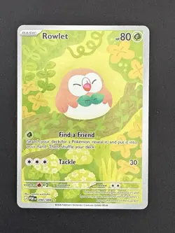 Pokemon TCG Perfect Order Illustration Rare IR Rowlet 090/088 NM - Image 1