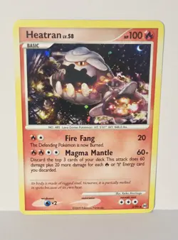 Heatran 3/99 Holo Rare - Platinum Arceus - Pokemon Card 2009 - LP - Image 1