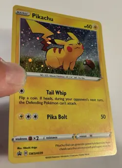 Pikachu SWSH039 SWSH: Sword & Shield Promo Cards Holo LP - Image 3