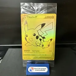Pokemon Pikachu V SWSH145 Celebrations UPC Promo Holo Pokemon Card Sealed USA - Image 1