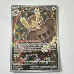 Pokemon TCG Noctowl 141 SV Promo Cards Holo Promo 100 HP - Image 1