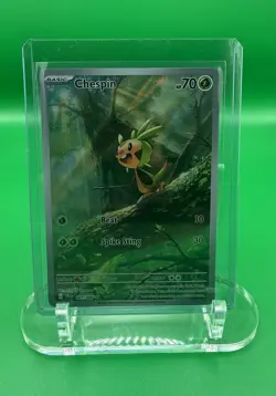 Complete Chespin Set IR Holo Non-Holo Chaos Rising Pokemon NM - 3 card lot - Image 1
