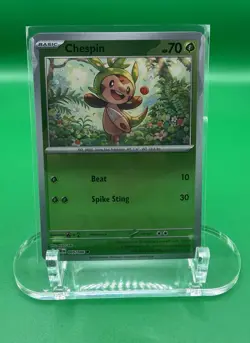 Complete Chespin Set IR Holo Non-Holo Chaos Rising Pokemon NM - 3 card lot - Image 3